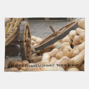 Pompoenen en Wielen Theedoek