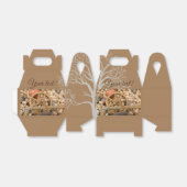 Pompoenen en wieltjes van de landelijke houten kar bedankdoosjes (Uitgevouwen)