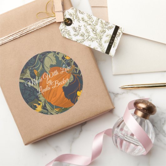 Pompoenen en wijnstokken Etiket (Geschenken)