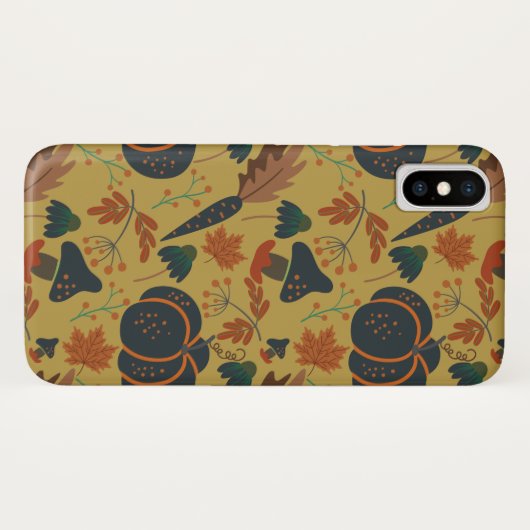 Pompoenen en wortelen naadloos patroon Case-Mate iPhone case (Achterkant (horizontaal))