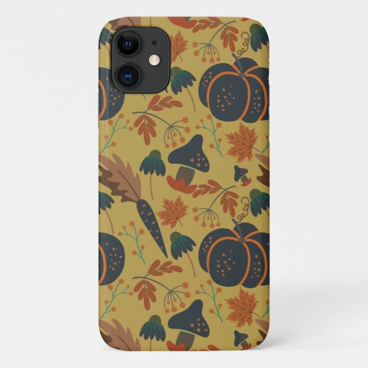 Pompoenen en wortelen naadloos patroon Case-Mate iPhone case (Achterkant)