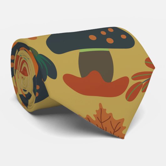 Pompoenen en wortelen naadloos patroon stropdas (Opgerold)