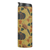 Pompoenen en wortelen naadloos patroon thermosbeker (Geroteerd rechts)
