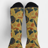 Pompoenen en wortelen naadloze patroonwikkelpap sokken (Top)