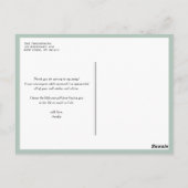 Pompoenen en Zonnebloemen Baby shower Dank u Briefkaart (Achterkant)