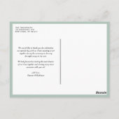 Pompoenen en Zonnebloemen Fall Wedding Dank u Briefkaart (Achterkant)