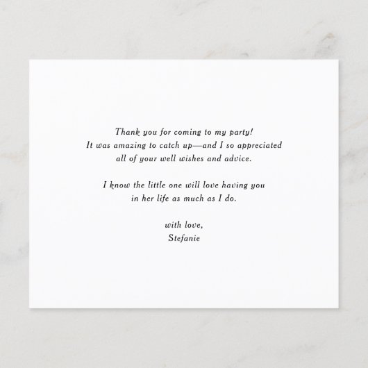 Pompoenen en Zonnebloemen Herfst Baby shower Dank (Achterkant)