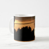 pompoenen en zonsondergang halloween spooky scène koffiemok (Voorkant links)