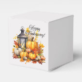 Pompoenen esdoorn boom bladeren Lamp Thanksgiving Bedankdoosjes (Voorkant Zijde)