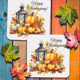 Pompoenen esdoorn boom bladeren Lamp Thanksgiving Bier Onderzetter