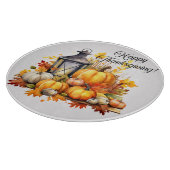 Pompoenen esdoorn boom bladeren Lamp Thanksgiving Snijplank (Hoek)