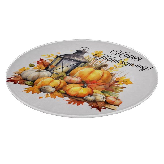 Pompoenen esdoorn boom bladeren Lamp Thanksgiving Snijplank (Hoek)