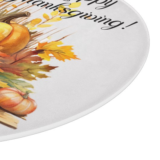 Pompoenen esdoorn boom bladeren Lamp Thanksgiving Snijplank (Hoek)