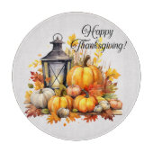 Pompoenen esdoorn boom bladeren Lamp Thanksgiving Snijplank (Voorkant)