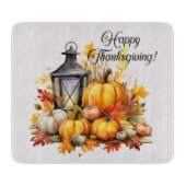 Pompoenen esdoorn boom bladeren Lamp Thanksgiving Snijplank (Voorkant)