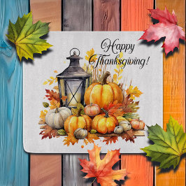 Pompoenen esdoorn boom bladeren Lamp Thanksgiving Snijplank