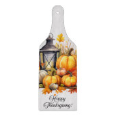 Pompoenen esdoorn boom bladeren Lamp Thanksgiving Snijplank (Voorkant)