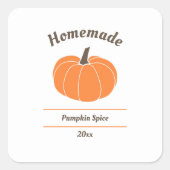 Pompoenen Etiket Sticker (Voorkant)