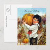  pompoenen feestdagenkaart (Voorkant / Achterkant)