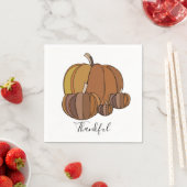 Pompoenen Fijne Thanksgiving Servet (Insitu)