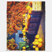 Pompoenen Fleece Deken (Voorkant)