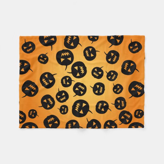Pompoenen Fleece Deken (Voorkant (Horizontaal))