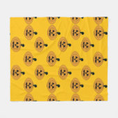 Pompoenen Fleece Deken (Voorkant (Horizontaal))