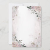 Pompoenen Floral Baby shower Kaart (Achterkant)