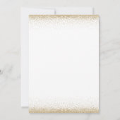 Pompoenen Florals Gold Glitter Herfst in Love Wedd Kaart (Achterkant)