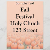 Pompoenen Flyer (Voorkant)