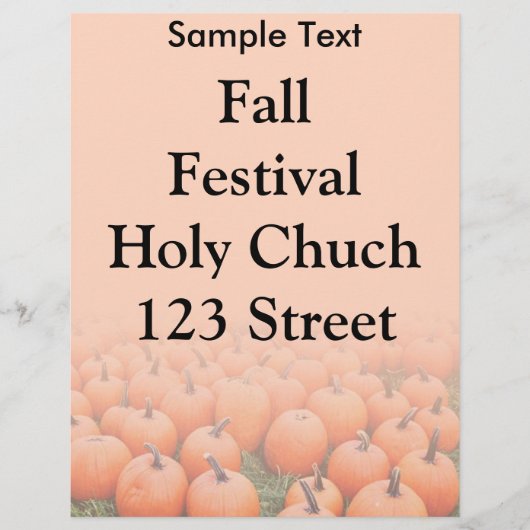 Pompoenen Flyer (Voorkant)