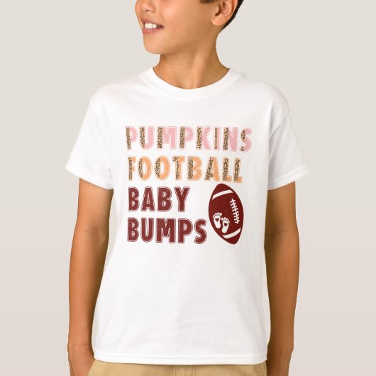 Pompoenen football baby bulten t-shirt (Voorkant)