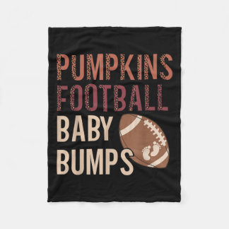 Pompoenen Football Baby Bumps Zwangerschap Thanksg Fleece Deken