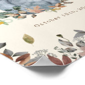 Pompoenen & Fopspenen Boy Baby shower Welkom Poster (Hoek)