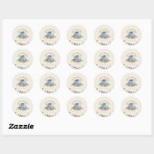 Pompoenen Fopspenen Herfst Boy Baby shower Ronde Sticker (Vel)