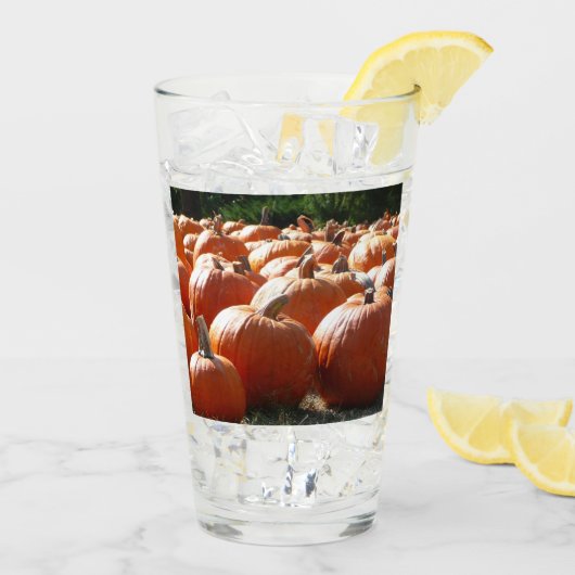 Pompoenen Foto voor Herfst, Halloween of Thanksgiv Glas (Achterkant ijs)