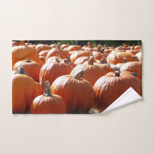 Pompoenen Foto voor Herfst, Halloween of Thanksgiv Handdoek (Handdoek)