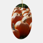 Pompoenen Foto voor Herfst, Halloween of Thanksgiv Keramisch Ornament (Rechts)