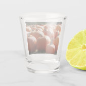 Pompoenen Foto voor Herfst, Halloween of Thanksgiv Shot Glas (Achterkant)