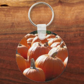 Pompoenen Foto voor Herfst, Halloween of Thanksgiv Sleutelhanger (Voorkant)