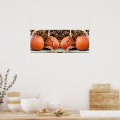 Pompoenen Gedroogde maïsstelen Spiegel Abstract Poster (Keuken)