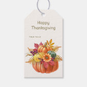 Pompoenen Geschenklabel Thanksgiving Cadeaulabel (Voorkant)