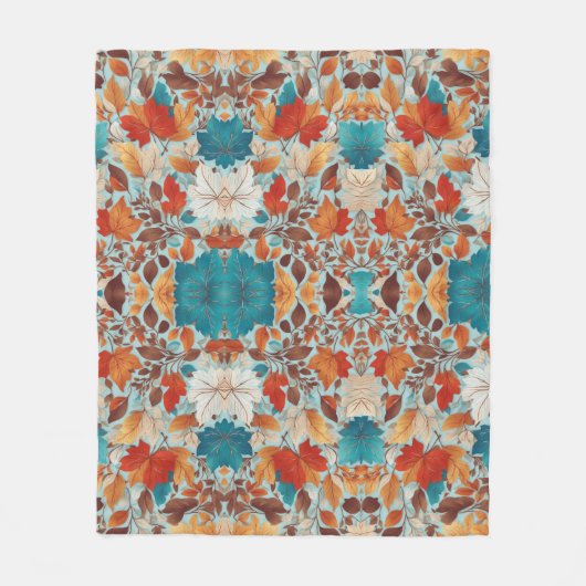 Pompoenen geschilderd in prachtige Herfst Design m Fleece Deken (Voorkant)