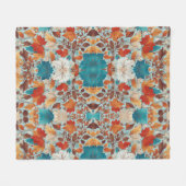 Pompoenen geschilderd in prachtige Herfst Design m Fleece Deken (Voorkant (Horizontaal))
