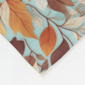 Pompoenen geschilderd in prachtige Herfst Design m Fleece Deken (Hoek)