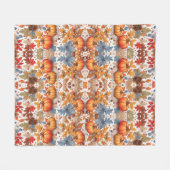 pompoenen geschilderd in verschillende design, pin fleece deken (Voorkant (Horizontaal))