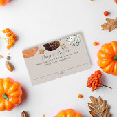 Pompoenen Geslacht Neutral Luier Raffle Baby showe Informatiekaartje