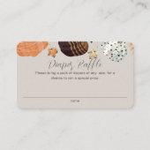 Pompoenen Geslacht Neutral Luier Raffle Baby showe Informatiekaartje (Voorkant)