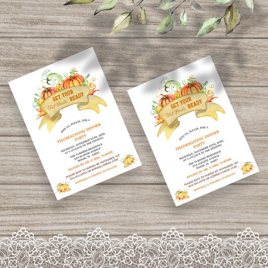 Pompoenen Get Your Fat Pants Ready Thanksgiving Kaart