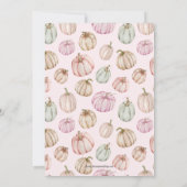 Pompoenen Girl Baby Shower-uitvindingen (Achterkant)